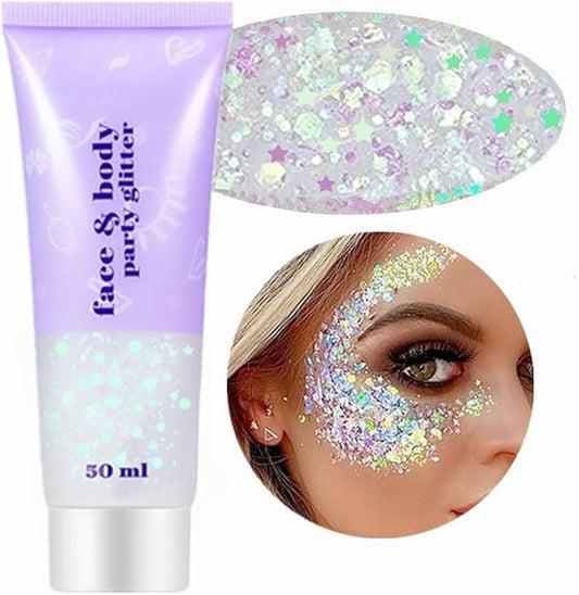 OnePearl face glitter image for beauty-focused consumers