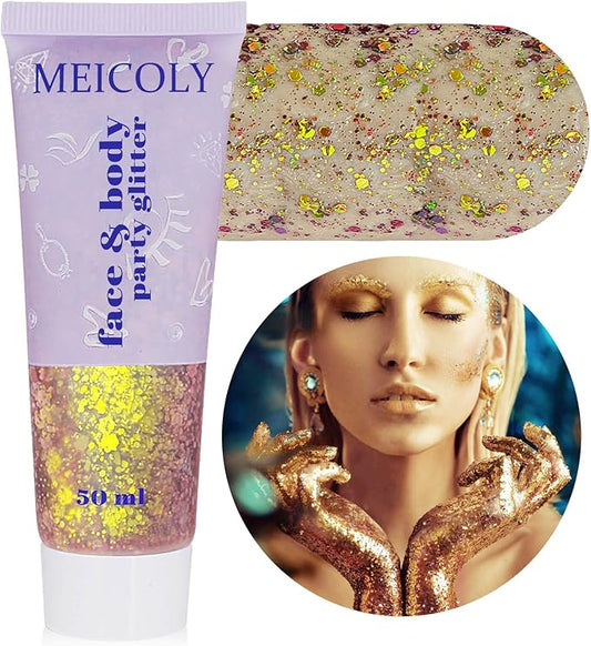 OnePearl holographic face glitter image for beauty-focused consumers
