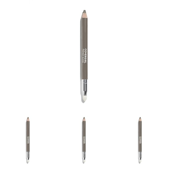 COVERGIRL Perfect Blend Eyeliner Pencil, Smoky Taupe 130 (1 Count) (Packaging May Vary) Eyeliner Pencil with Blending Tip (Pack of 4)