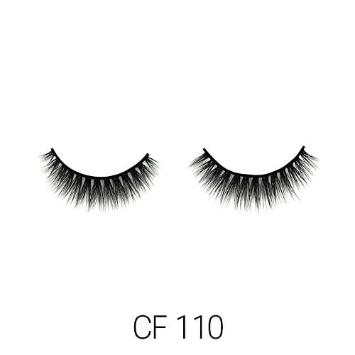 LAFLARE 3D CASHMERE Eyelashes, Natural Look, FRESH, GLAM, WISPY, HOT, Fluffy, Soft, Reusable, Luxurious Handmade Strips False Lashes - 3 PACKS SPECIAL BUNDLE CF (CF110, 3)