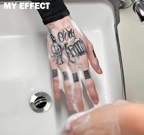 Tattoo Tech, 2 Sheets Extra Large Semi Permanent Tattoo, Temporary Tattoos, Last 1-2 Weeks, Waterproof, Realistic Look, No Adhesive, (henna)318