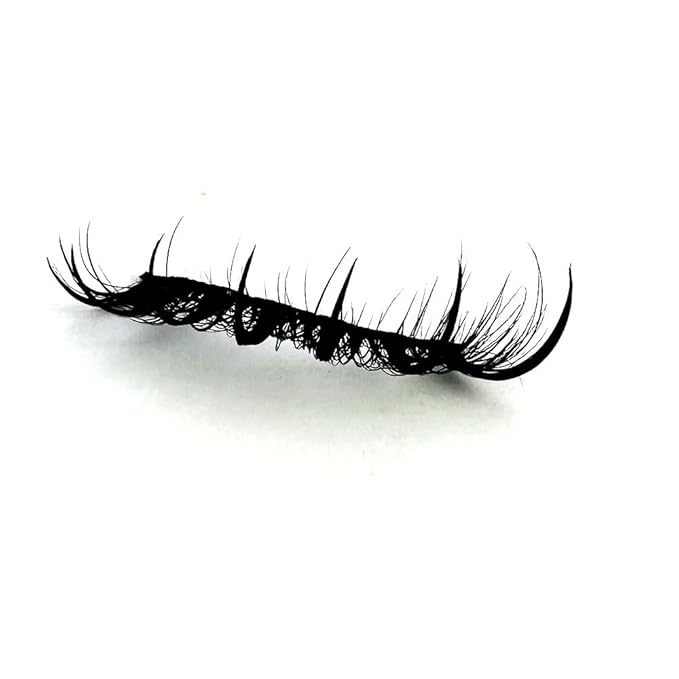 HBZGTLAD NEW 7pairs Cat eye Eyelashes 3D Natural False Lashes 5d Fluffy Soft Cross Manga Lashes Wispy Natural Eyelash Extension Makeup (DT02-6)