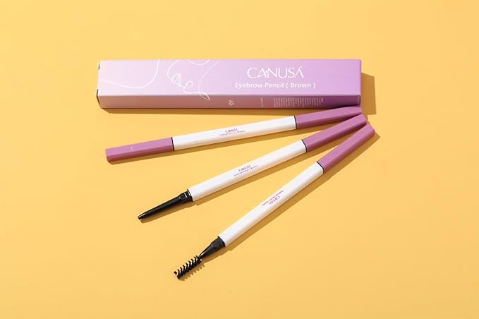 A Set of Quality Eyeliner Eyebrow pencil and Eyelash Mascara, Long-lasting Makeup Waterproof Flawless Cosmetic (BROWN Eyebrow pencil, one size)