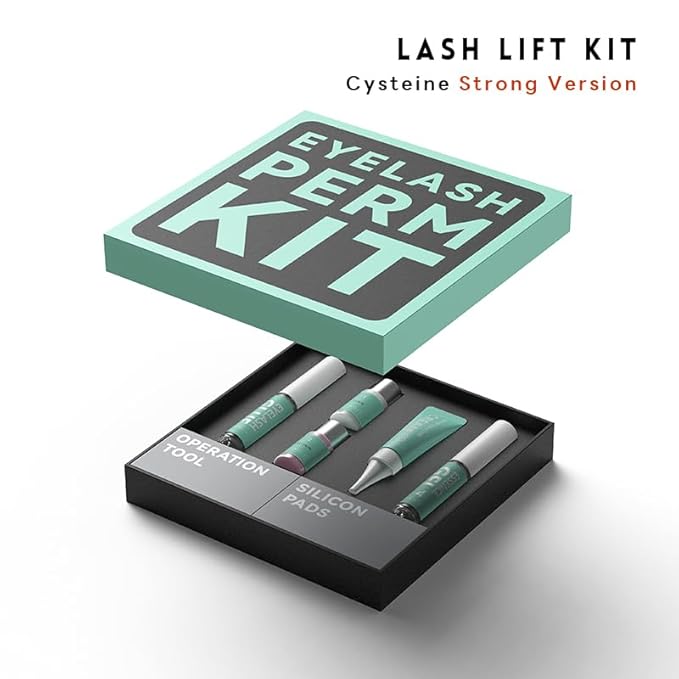 Glimocn Lash Lift Kit Eyelash Curl Cysteine Fast Perm Extension Lamination Setting Lotion Cream Eyelash Serum Gel Glue Rods Pads Tools Salon Eyeliner