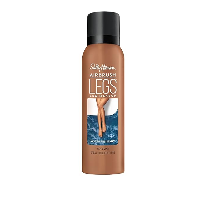 Sally Hansen Airbrush Legs Leg Spray-On Makeup Deep Glow and Tan Glow 4.4 Oz Each