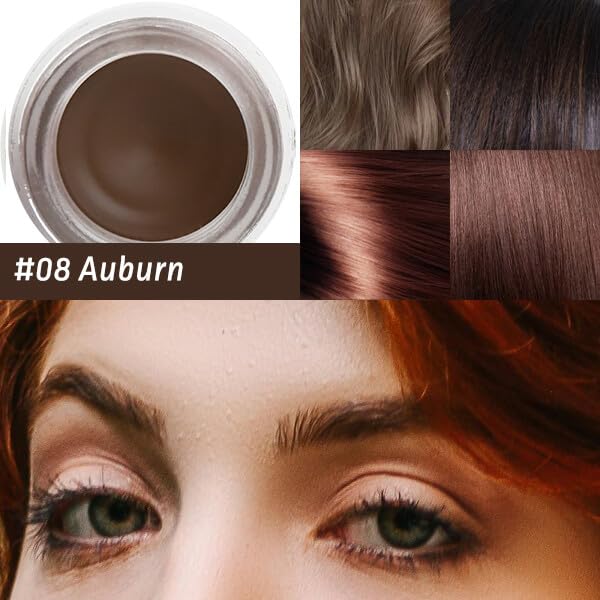Auburn Eyebrow Pomade, Eye brow Wax Long lasting Smudge proof Ideal, for Precision Eyeliner and Brow Definitio
