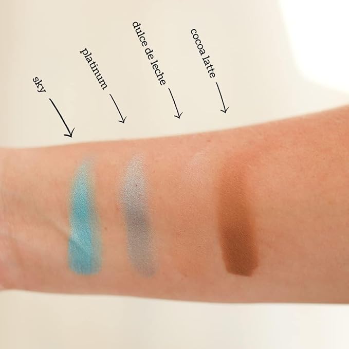 Cream Eyeshadow | Natural Organic Eye Makeup, Richly Pigmented Creme Eyeshadow For Women (Sky (Shimmer))