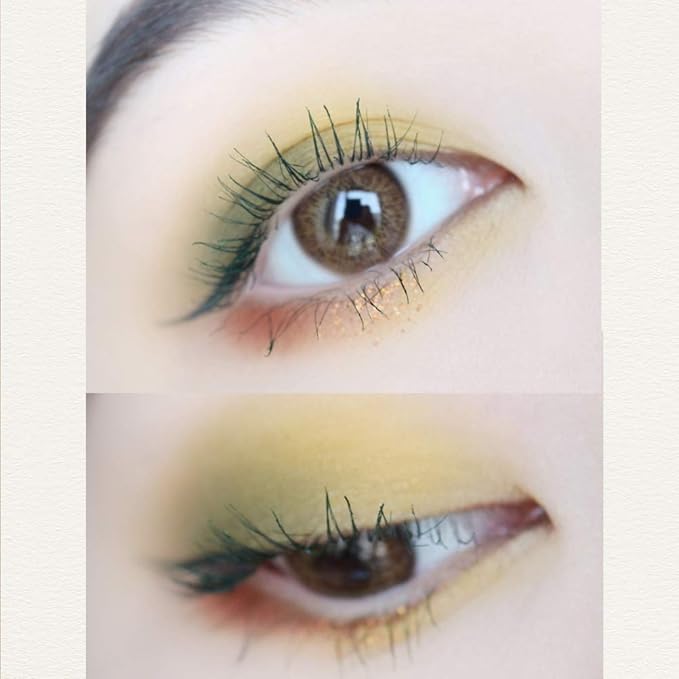 GL-Turelifes 12 Color Mascara - Colorful Fiber, Longlasting & Waterproof, Thick & Long Eyelash, Smudge-proof Eyes Makeup (Green)