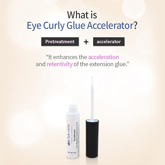 Eyecurly Eyelash Extension Accelerator Primer 5g / Pre-treatment for eyelash extension/Accelerate adhesion speed/Improve elongation retention (transparent) / Ingredient harmless to human body