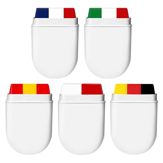 Vtrem Camo Face Body Paint Stick: Face Body Paint for Sports Events Fans Flag Color Face Paint Stick for Athletes Men Women Red Yellow