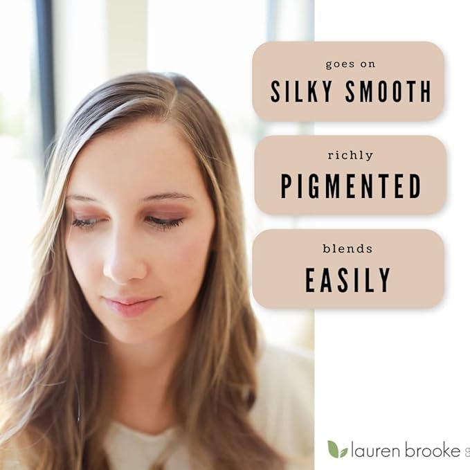 Cream Eyeshadow | Natural Organic Eye Makeup, Richly Pigmented Creme Eyeshadow For Women (Rose Brown Shimmer)