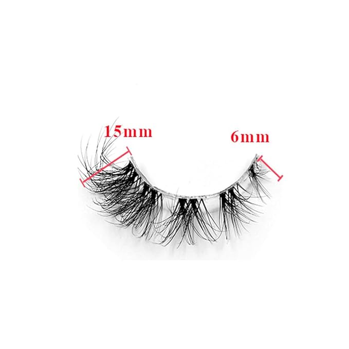 HBZGTLAD NEW 7pairs Cat eye Eyelashes 3D Natural False Lashes 5d Fluffy Soft Cross Manga Lashes Wispy Natural Eyelash Extension Makeup (5D-D06)