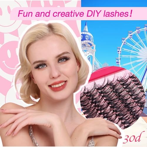 Lash Clusters - Lash Clusters 20D30D40D50D Lash Extension 0.07D Cluster Eyelash Extensions Eyelash Clusters Lashes Clusters Eyelash Extension No Lash Glue Included