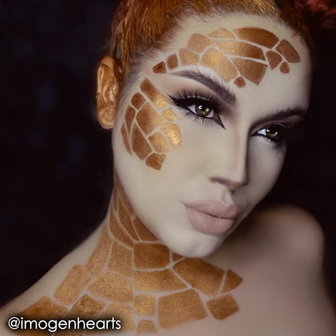 Mehron Makeup CreamBlend Stick | Face Paint, Body Paint, & Foundation Cream Makeup | Perfect for Halloween .75 oz (21 g) (Gold)