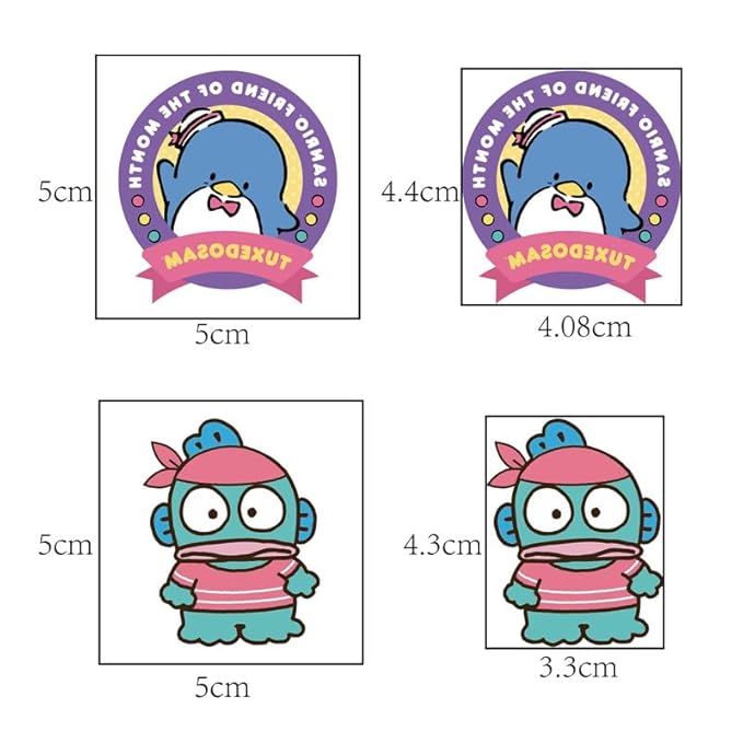 40 PCS Kitty Birthday Party Supplies Tattoo Sticker for Kids, Sanrio Anime Cartoon Tattoos for Boys Girls, Waterproof Tattoo Sticker Birthday Parties