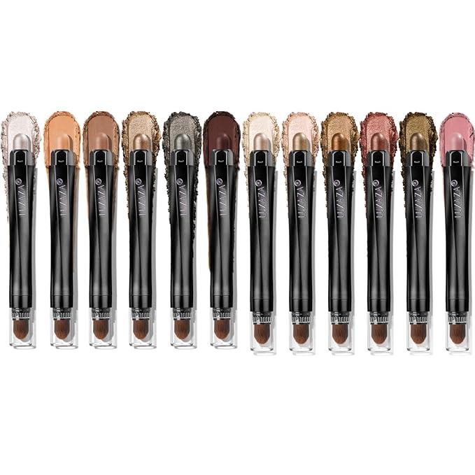 Neutral Cream Eye Shadow Eyeliner Makeup Sticks, Classic-A002 + A003