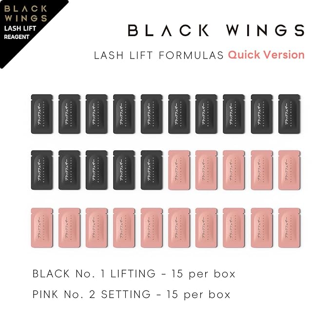 BLACKWINGS 15 Pairs Lash Lift Kit Upgradede Lashlift Lash-lift Eyelash Perming Kit Professional Lashlift Eyelash