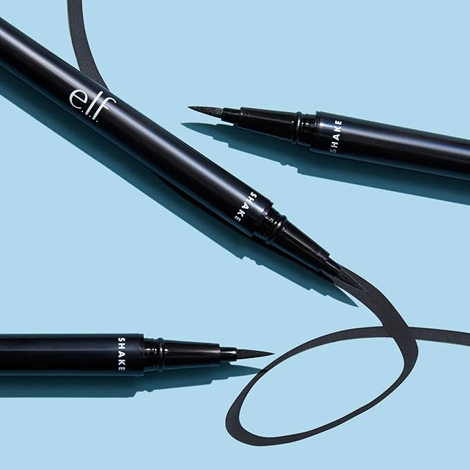 e.l.f. H2O Proof Eyeliner Pen, Felt Tip, Waterproof, Long-Lasting, High-Pigmented Liner For Bold Looks, Vegan & Cruelty-Free, Jet Black. 0.02 Fl Oz