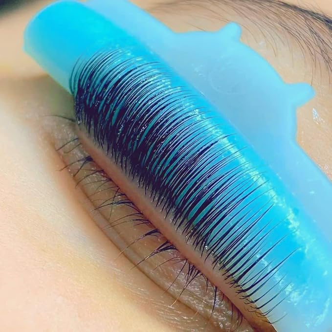 Lash Lift Pad, Eyelash Perming Rod, Soft Lash Lamination Curler Shield Mega L curl, 5 Size Pads Fit All Eyes and Lashes, Give Eyelashes Super Curl Never Pops Off Eyes -100 Applications