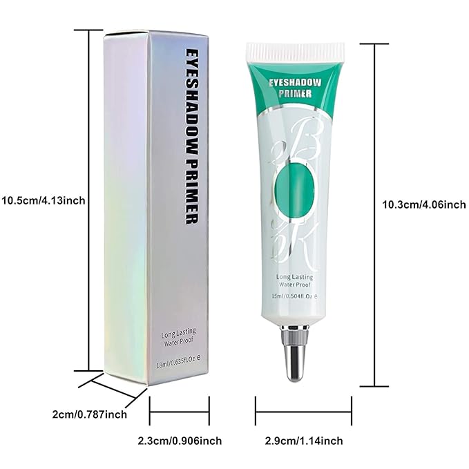 Matte Eye Primer - Long-lasting Waterproof & Smudgeproof Eyeshadow Base - Prevents Oily Lids & Creasing - For Any Shadow Makeup Setting (Medium)