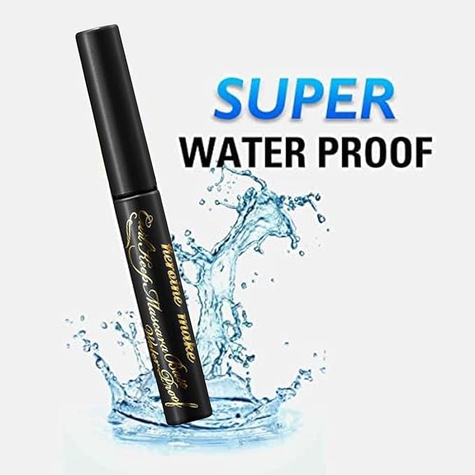 HEROINE MAKE by KISSME Curl Keep Mascara Base, Waterproof, Long-Lasting Clear Primer for Enhanced Lash Curl and Definition, White Essence Formula, 0.21 fl oz