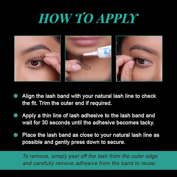 Ardell Natural Lashes 110 - Black, False Eyelashes, Soft & Lightweight, Reusable Strip Lashes for Everyday Wear, 4 Pack