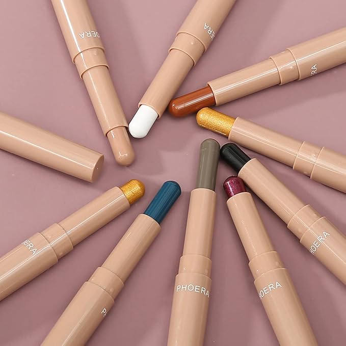 Go Ho Matte Eyeshadow Stick - Waterproof Cream Eyeshadow Pen, Smooth Easy To Color, 104# Stone