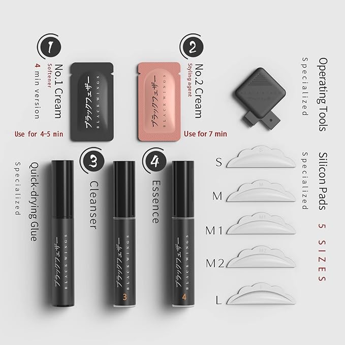 Lash Lift Kit, Eyelash Lift Kit, Fast Eyelash Perm Kit Lash Extension Kit Lamination Setting Lotion Cream Eyelash Serum Lash Gel Glue Balm Rods Pads Silicone Curl Tools For Salon Professional
