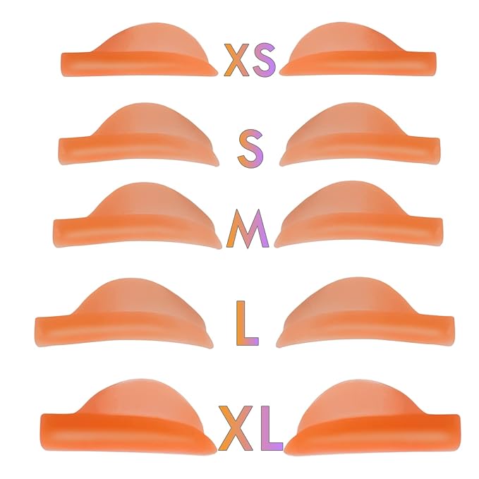 Flex C Lash Lift Pads Eyelash Lifting Shields mix 5 Sizes Lamination Roller Guards Soft Silicone Pad Make Lash Perm Easier More Than 100 Application Beautiful Lami Perming Result Won't Eyes