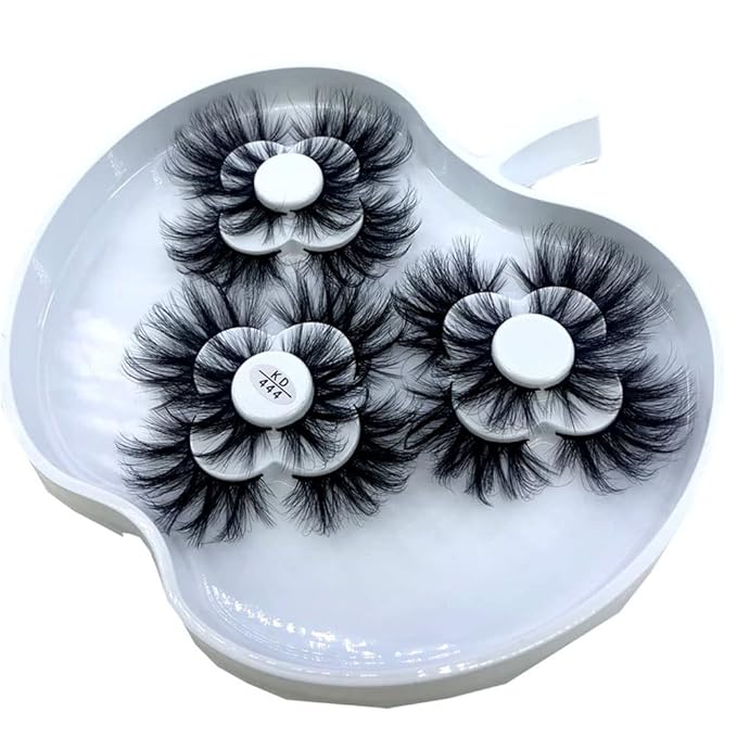 HBZGTLAD 9 pairs Natural Long False Eyelashes 25mm 5d Mink Eyelashes Thick Full Strip Lashes Luxury Makeup Dramatic Lashes 3D Mink Lashes (KD-444)