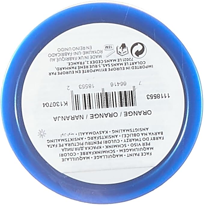 Snazaroo Classic Face and Body Paint, 18.8g (0.66-oz) Pot, Orange