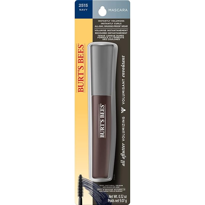 Burt’s Bees 100% Natural Origin Volumizing Mascara, Navy, 0.32 Ounce