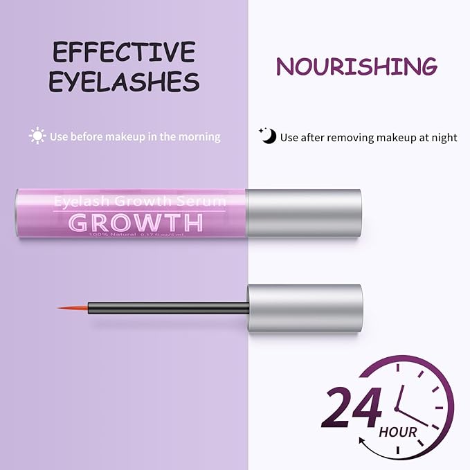 Eyelash Growth Serum Volumizing Lash Serum For Eyelash Growth Longer & Thicker Lash Enhancing Serum With Natural Formula Vegan & Cruelty-Free (5 mL)