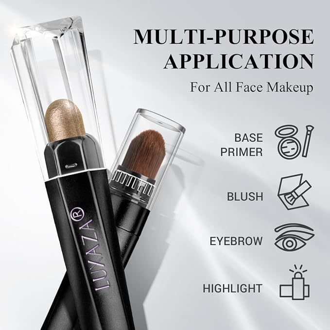 Neutral Cream Eye Shadow Eyeliner Makeup Sticks, Classic-A002 + A003