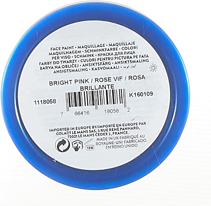 Snazaroo Classic Face and Body Paint, 18.8g (0.66-oz) Pot, Bright Pink