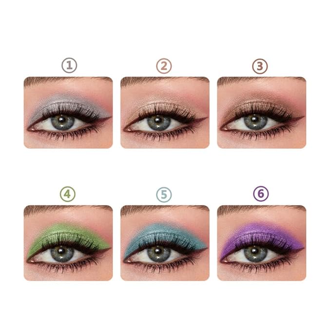Purple Eyeshadow Stick Makeup, Cream Shimmer Eye Shadow Pencil Make up, Waterproof Hypoallergenic Long Lasting Eyeliner, Glitter Primer Palette Smooth Crayon