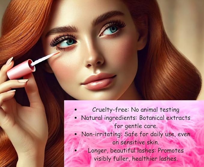 Eyelash Serum- Achieve Longer, Thicker, and Fuller Lashes Naturally. Cruelty-free,Vegan, and enriched with enhancing, conditioning, volumizing ingredients