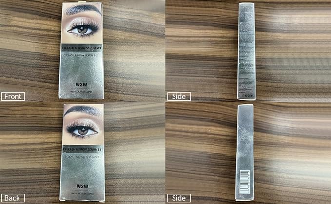 Eyelash and Eyebrow Serum Set Nourishing Lash & Brow Serum Pack for Thicker Longer Lashes and Brows Gentle Eyelash Eyebrow Serum Plant Ingredients No Irritating