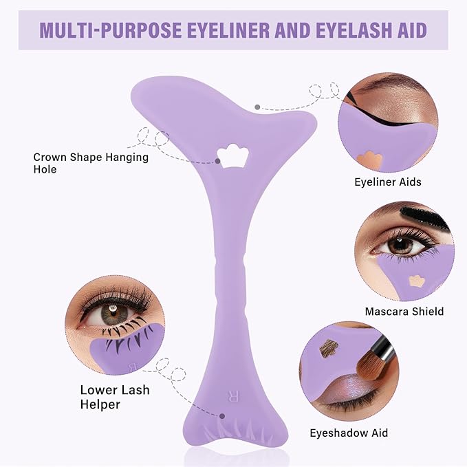 Waterproof Mascara, Black Volume and Length Lashes, Long Lasting No-Smudging Curl Mascara, Thick Mascara with Eye Makeup Aid Tool, False Lash Effect