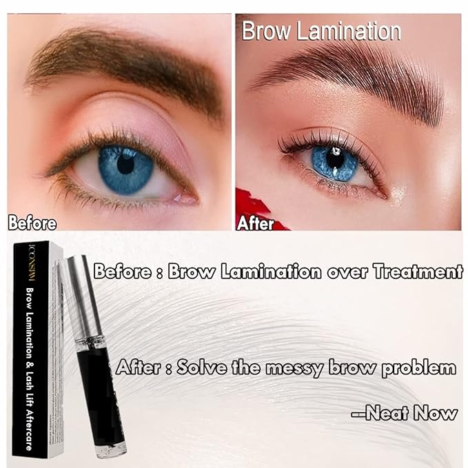 Lash Lift Nutrition Brow Lamination Serum, Keratin Boost Saves Messy Brow Burning Lash After Eyelash Perm Eyebrow Lifting Over Treatment Be Healthy and Voluminous Daily Care-100 Applications