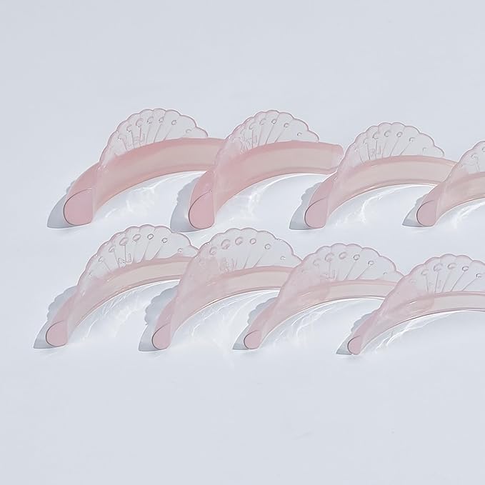 Lash Lift Pads Silicone Eyelash Lift Pads Super Sticky Soft Perfect with Lash Lift Balm Glue Reusable Lash Lifting Pads (Pink)