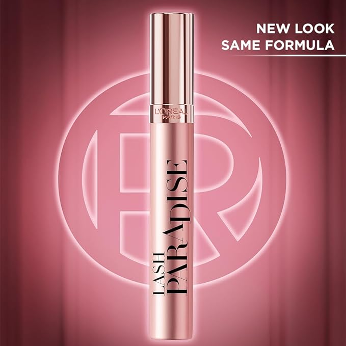 L'Oreal Paris Makeup Voluminous Lash Paradise Mascara, Voluptuous Volume, Intense Length, Feathery Soft Full Lashes, No Flaking, No Smudging, No Clumping, Black Brown, 2 Count, Packaging May Vary