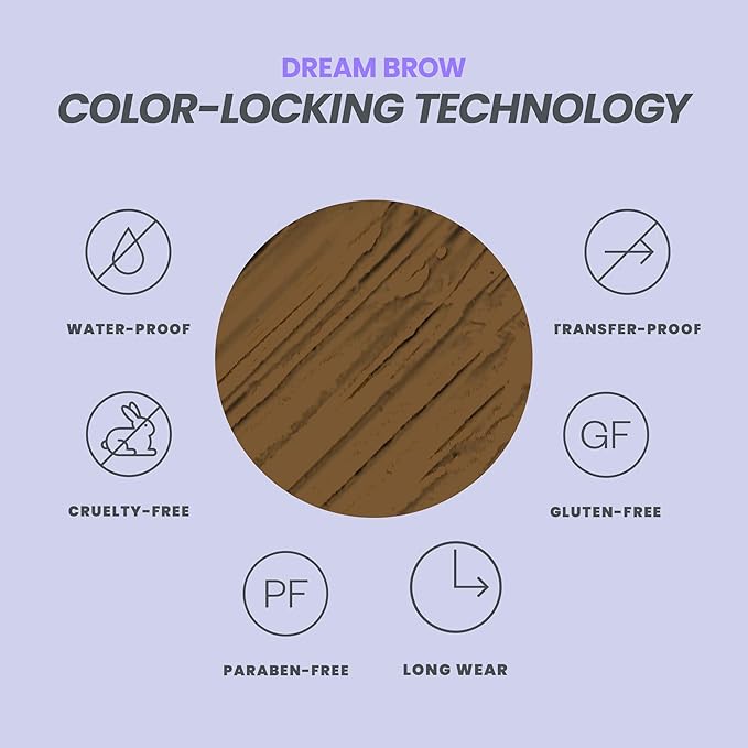 Wonderskin Dream Brow Eye Brow Gel, Long Lasting Eyebrow Gel, Waterproof, Transfer Proof Tinted Filler Eyebrow Mascara (Blonde)