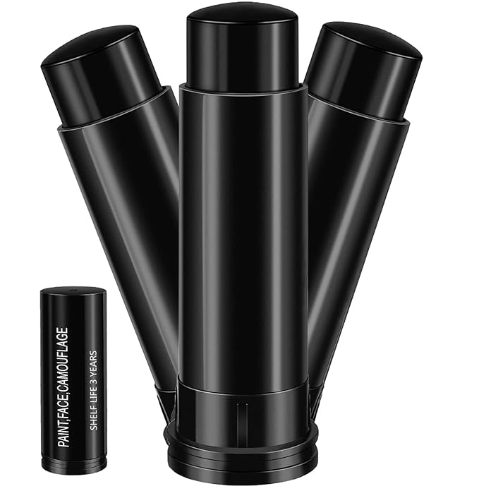 Eye Stick (Black) for Sports, Easy to Color Black Face Makeup Eye Stick Football/Baseball/Softball/Lacrosse Cosplay Makeup Accessories (3 Pcs)