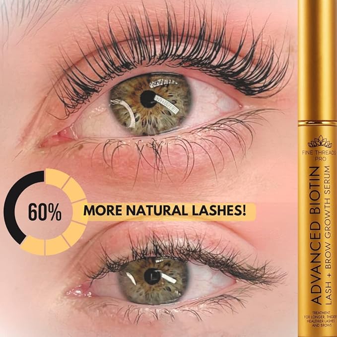 Physician Developed Advanced Eyelash Serum; 10ML Thicker Longer Healthier Lashes; Irritation free; Results in 2-6 Weeks