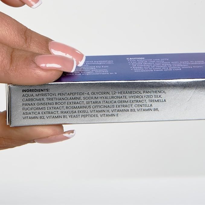 Premium Eyelash Growth Serum. Achieves thicker, longer, healthier and eyelashes and eyebrows. Eyelash enhancing serum for fuller lashes and brows. (5 mL)