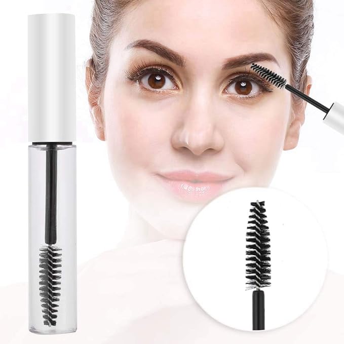 5 Colors 10ml Empty Mascara Tube with Eyelash Wand, Portable Reusable Refillable DIY Container Mascara Brush for Home and Travel (5#)