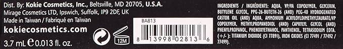 Kokie Cosmetics Brow Mascara, Clear, 0.13 Ounce