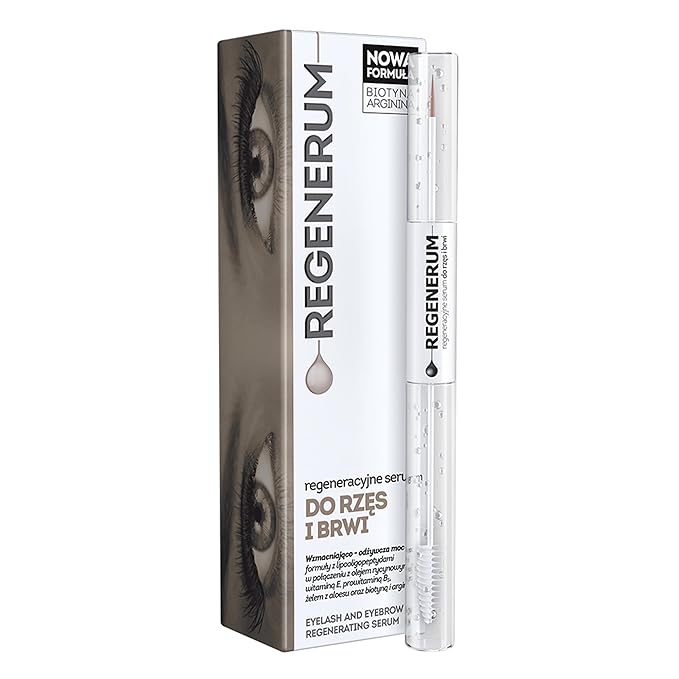 Eyelash and Eyebrow Regenerating Serum - Intensive Care for Brittle Eyebrows and Eyelashes with Dual Formula for Nourishment - 11g
