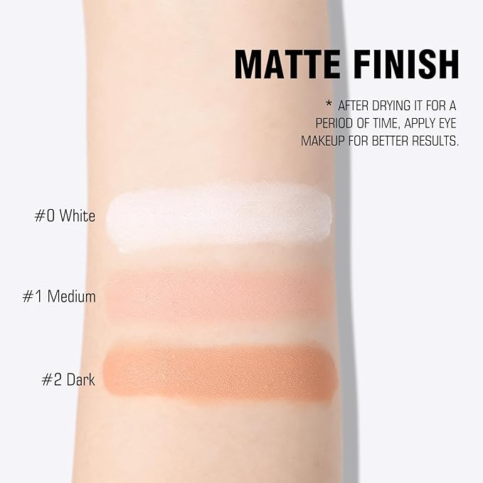 Ownest 3 Colors Eyeshadow Makeup Primer,Liquid Matte Eyeshadow Primer Base,Waterproof Long Lasting Eyeshadow Primer Makeup-Set A